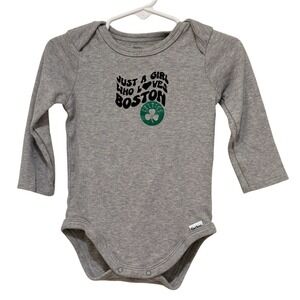 Gerber Onesie Just A Girl Who Loves Boston Celtics Onesie 12M